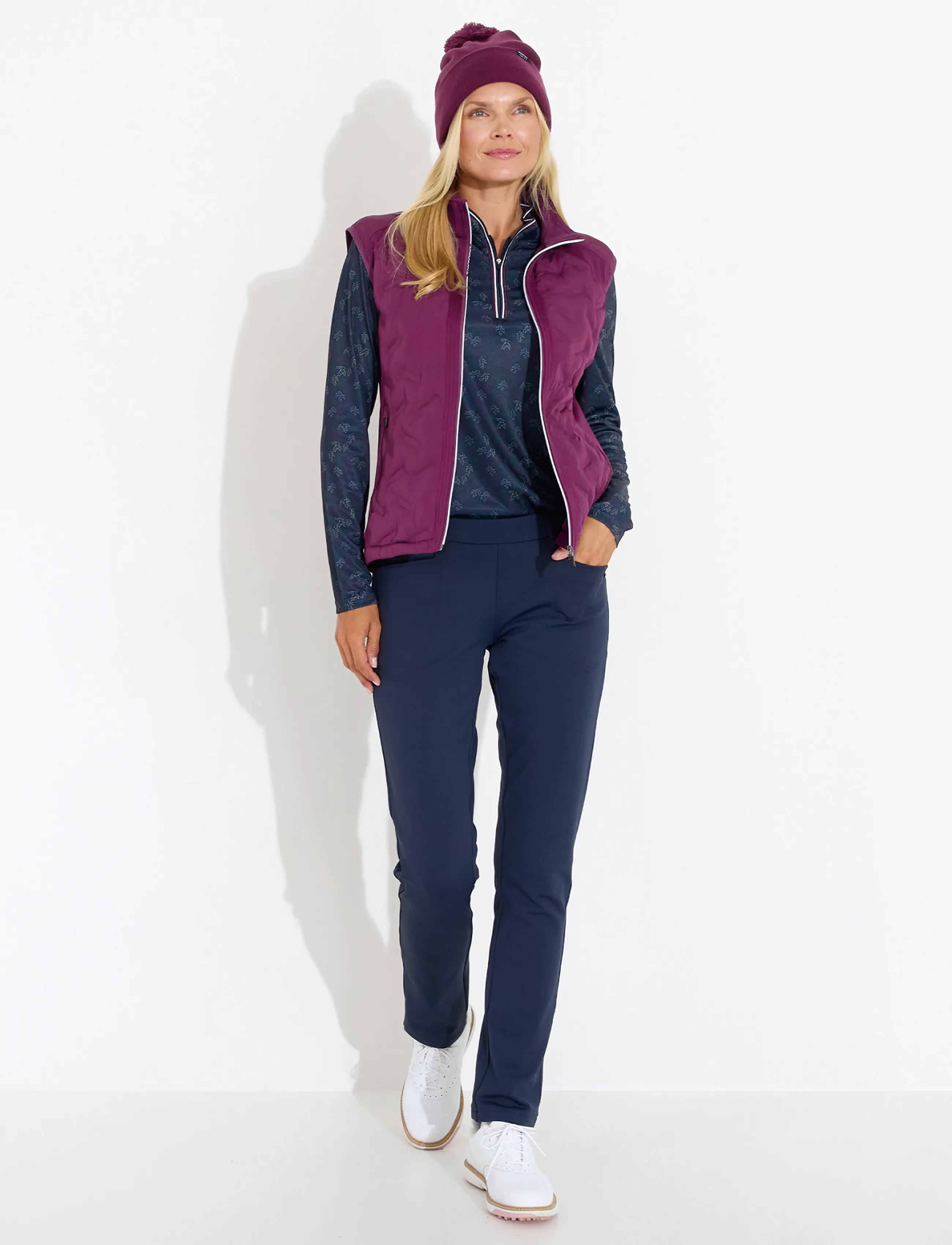 Abacus - Lds Portrush hybrid vest - outdoor - beetroot - 4