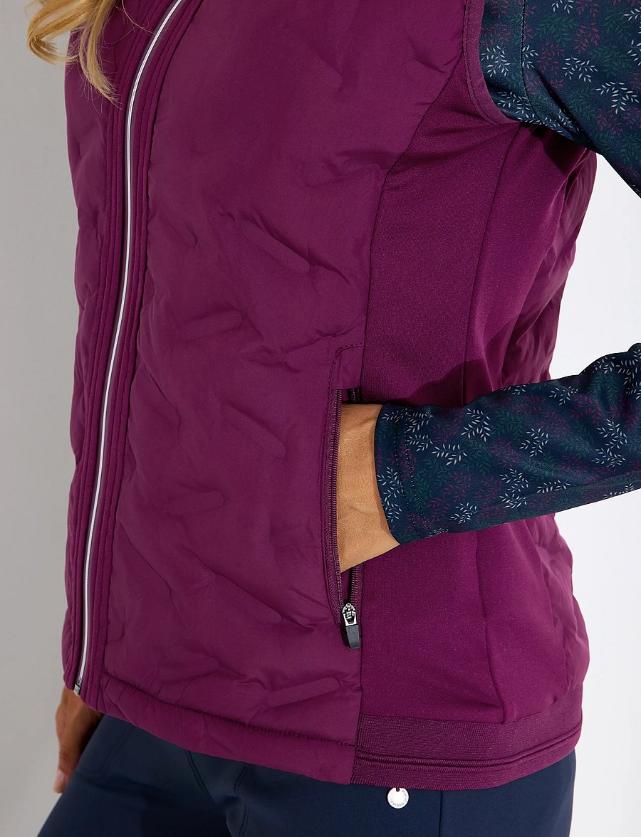 Abacus - Lds Portrush hybrid vest - outdoor - beetroot - 5