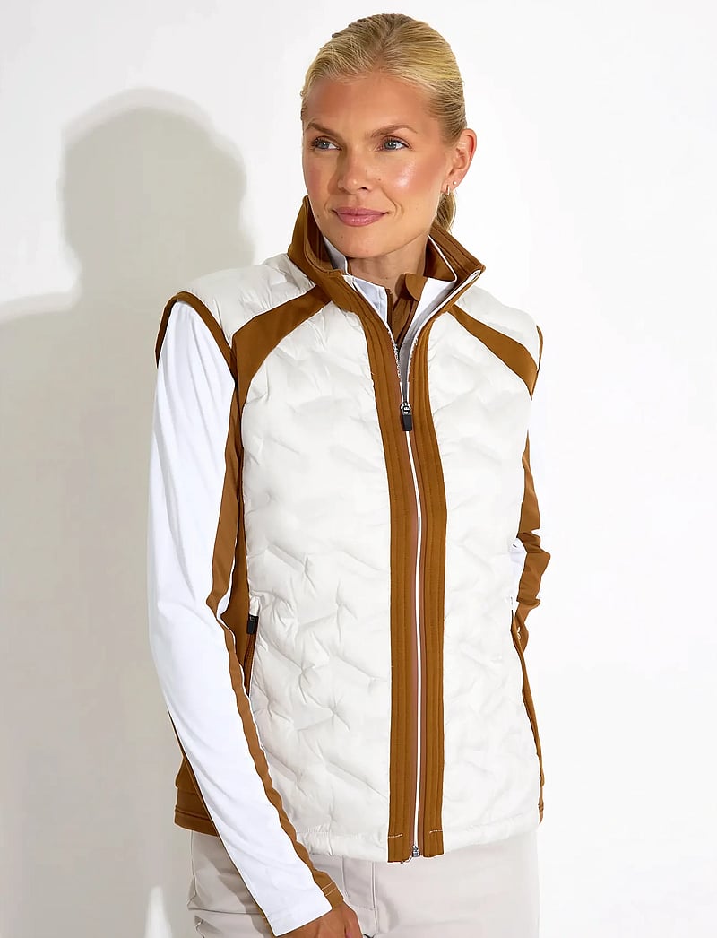 Abacus - Lds Portrush hybrid vest - outerwear - cognac - 0
