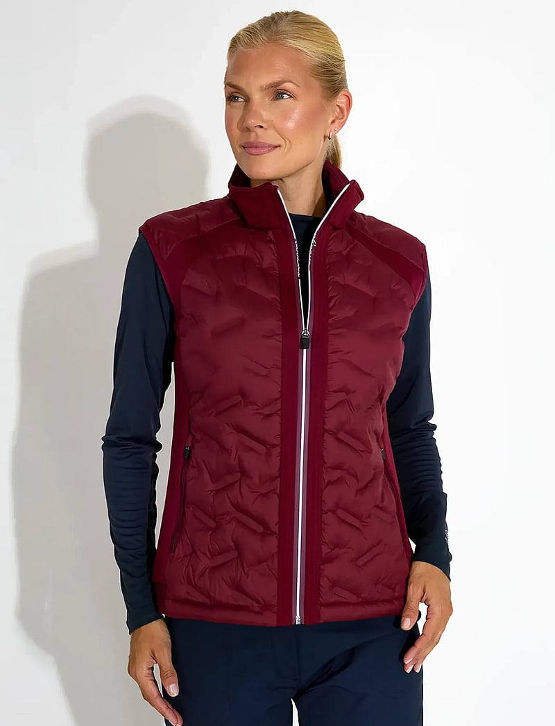 Abacus - Lds Portrush hybrid vest - overtøj - cranberry - 0