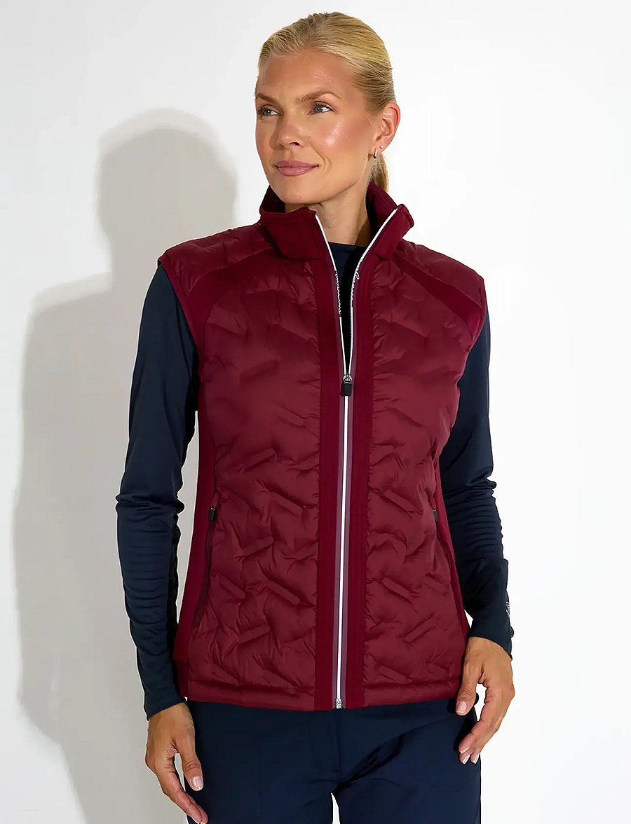 Abacus - Lds Portrush hybrid vest - vesten - cranberry - 0