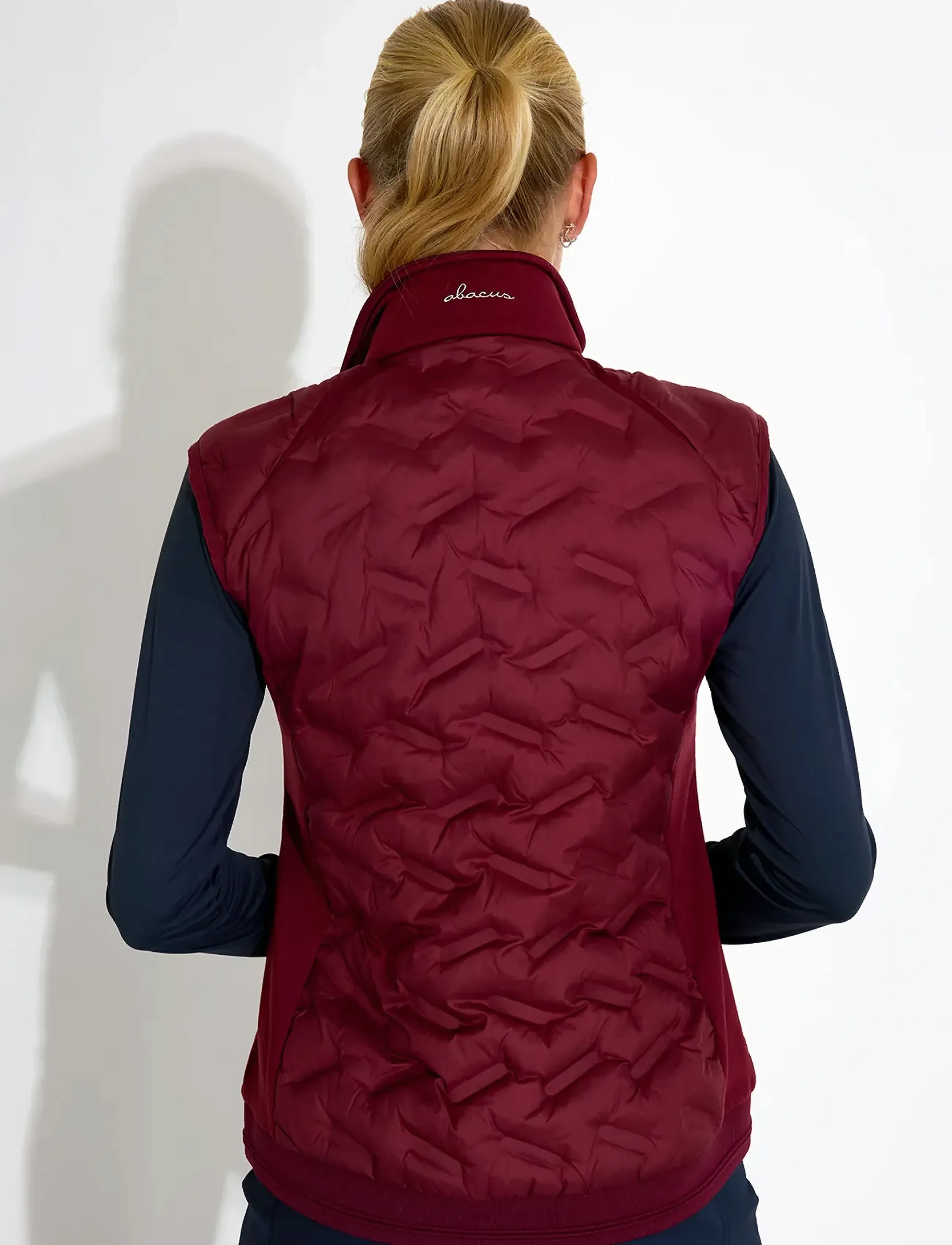 Abacus - Lds Portrush hybrid vest - outerwear - cranberry - 3