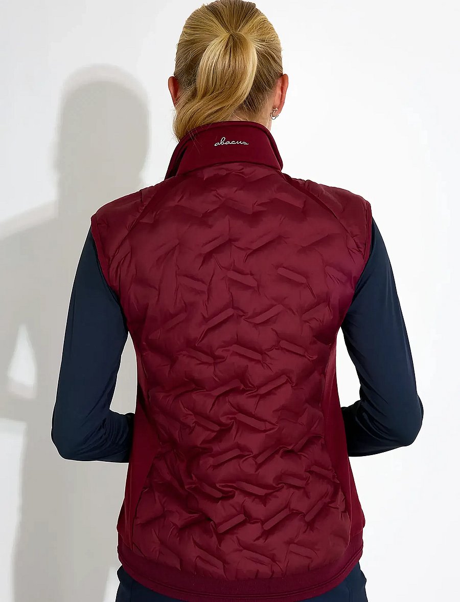 Abacus - Lds Portrush hybrid vest - vesten - cranberry - 3