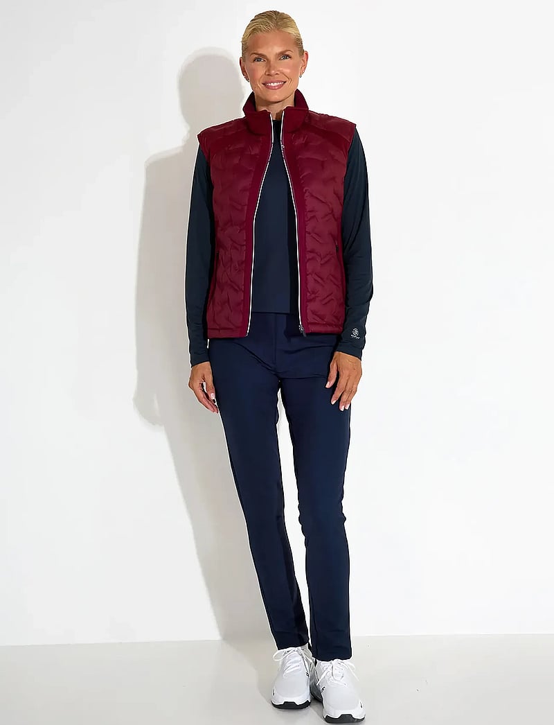 Abacus - Lds Portrush hybrid vest - overtøj - cranberry - 4