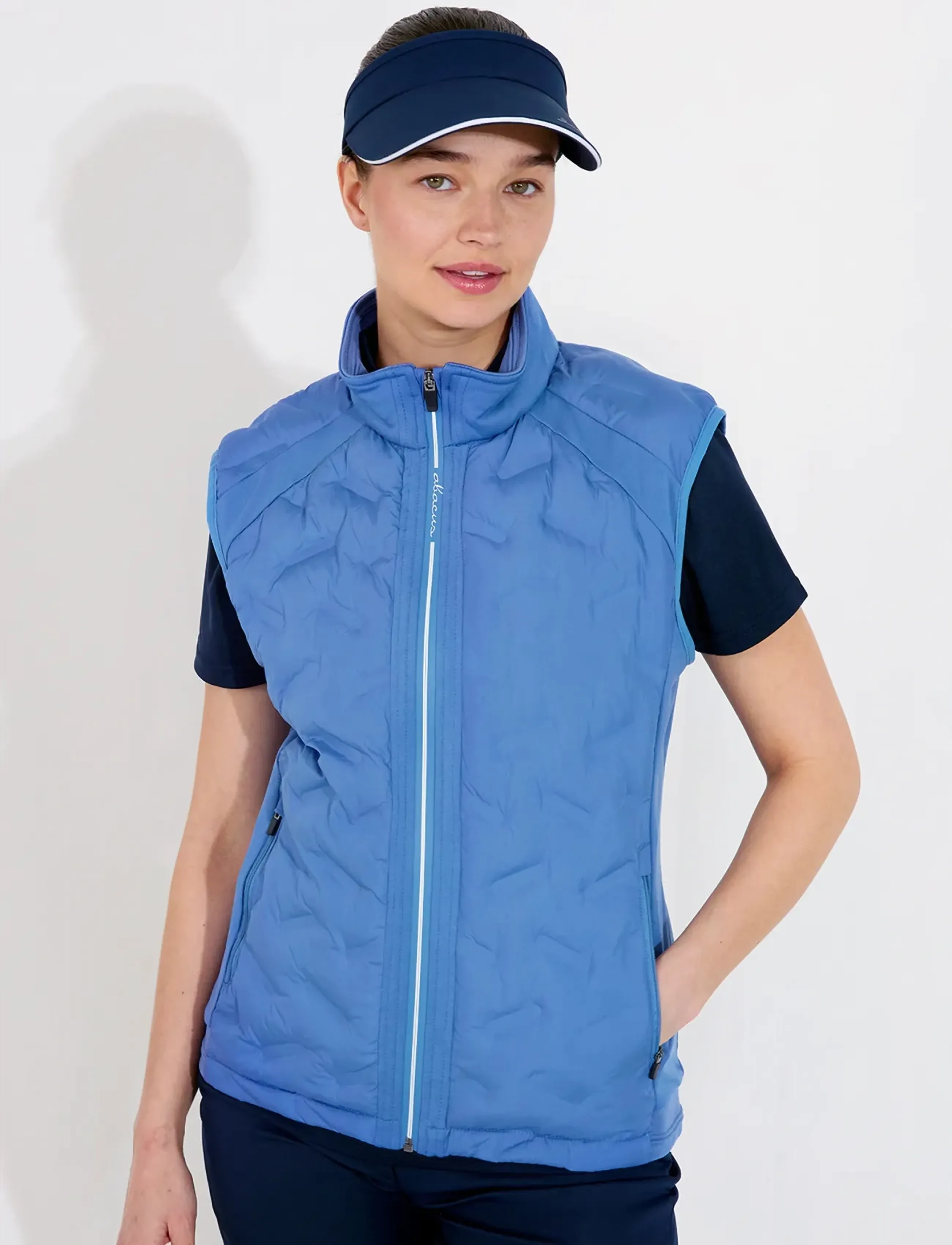 Abacus Lds Portrush Hybrid Vest, Kvinder, Hybrid Vest, Blå, Str: S