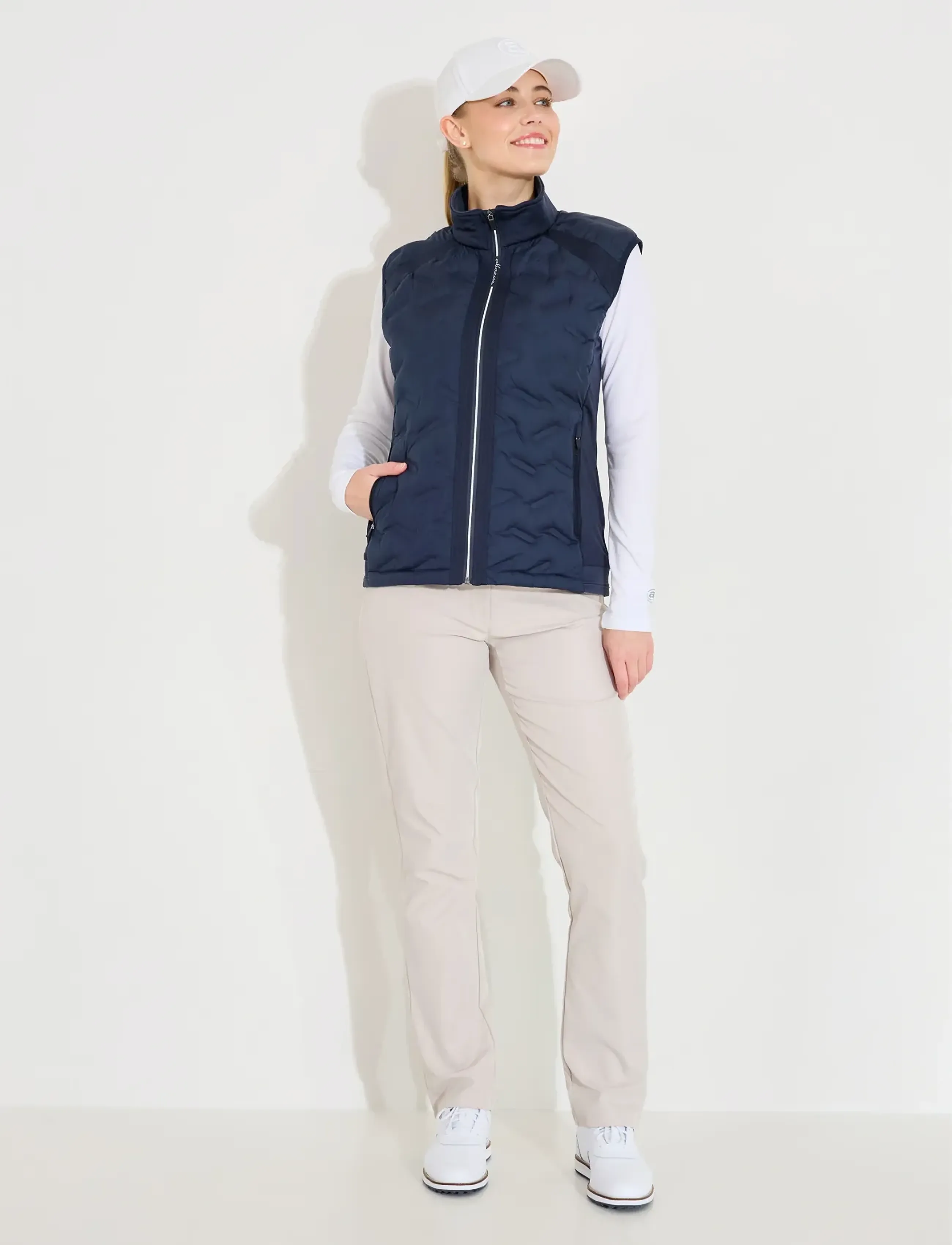 Abacus - Lds Portrush hybrid vest - outerwear - navy - 3