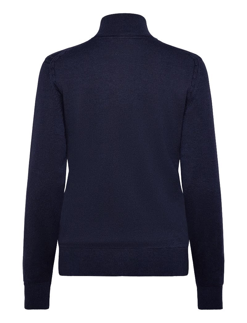 Abacus - Lds Liffin knitted windstopper - sweatshirts - navy - 2