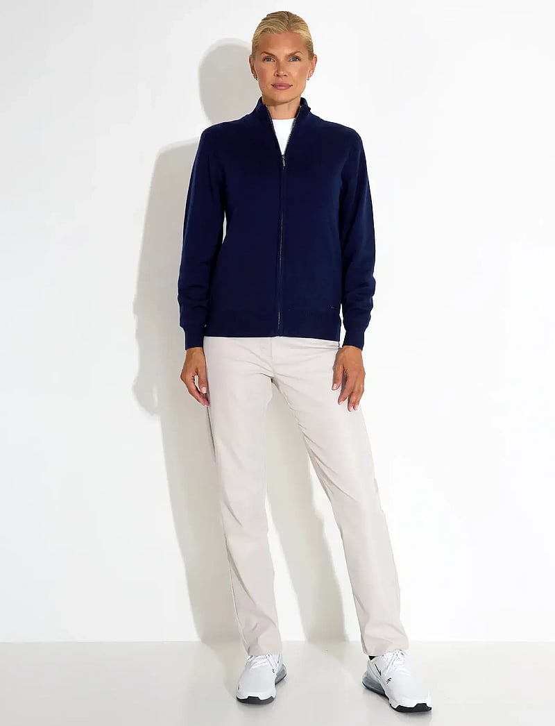 Abacus - Lds Liffin knitted windstopper - sweatshirts - navy - 4