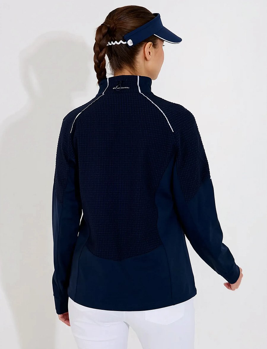 Abacus - Lds Wedge hybrid jacket - golfjakkar - navy - 2