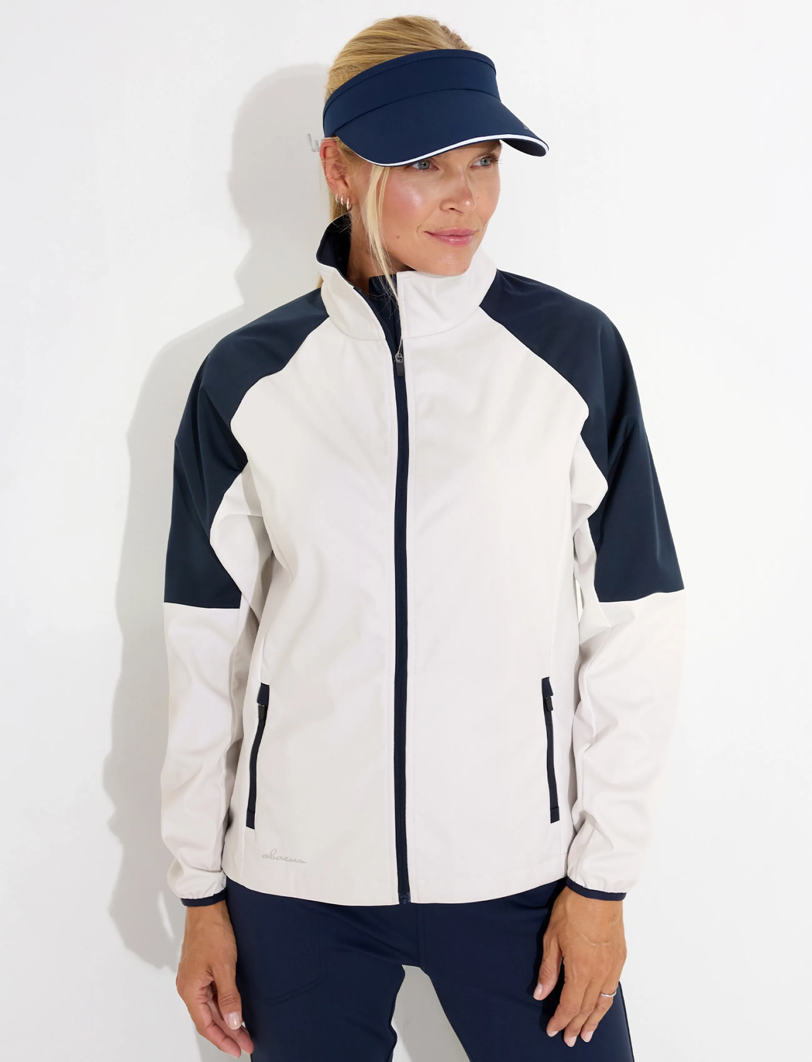 Abacus Lds Muirfield Softshell Jacket, S, Cream, Sport Jackets > Sport Golf Jackets, Dame