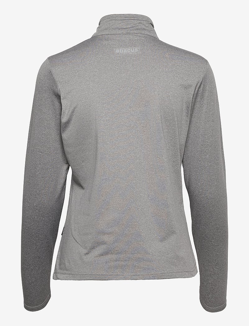 Abacus - Lds Dunbar halfzip fleece - long-sleeved tops - lt.greymelange - 1