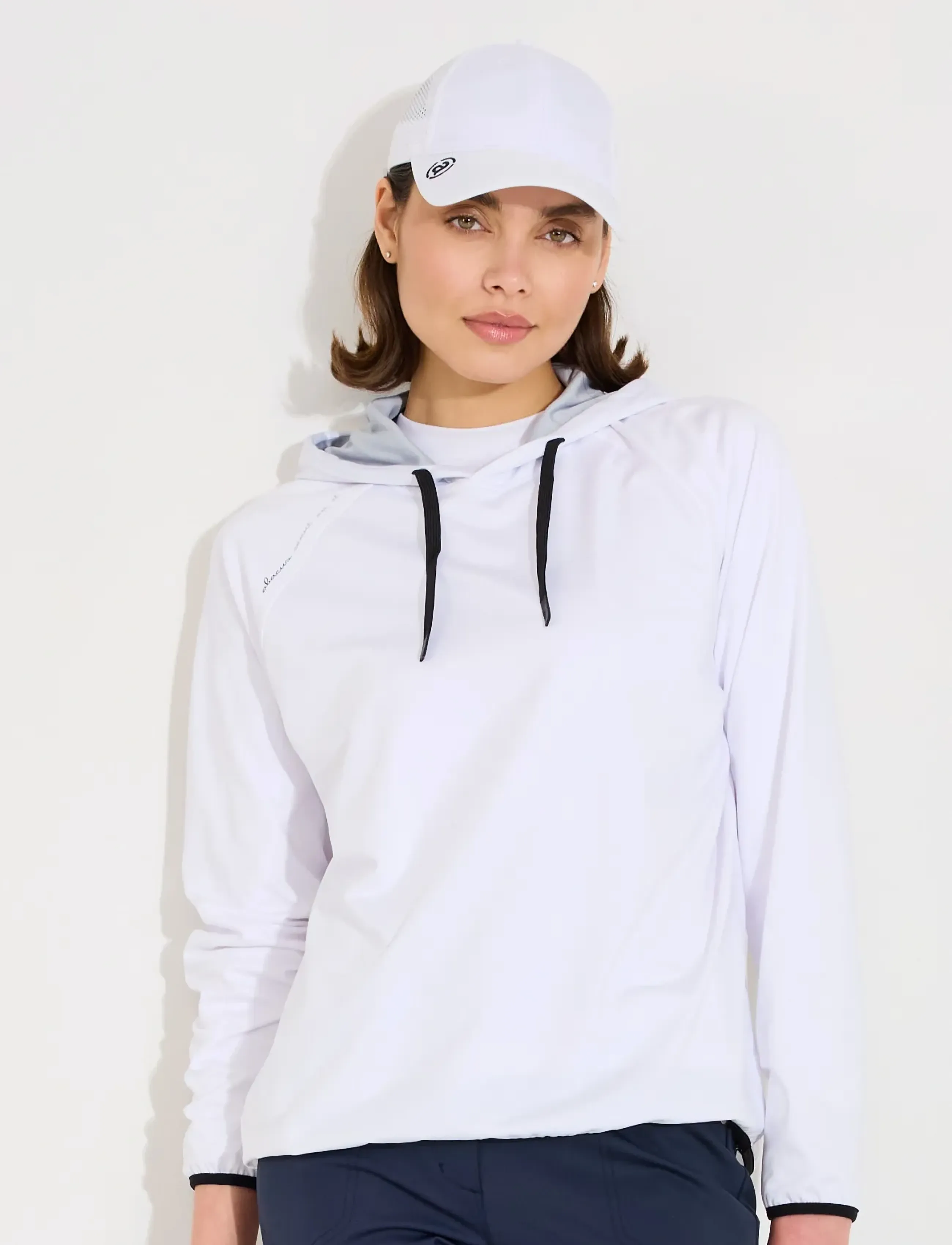 Abacus Lds Loop Hoodie, Kvinder, Hættetrøje, Hvid, Str: S