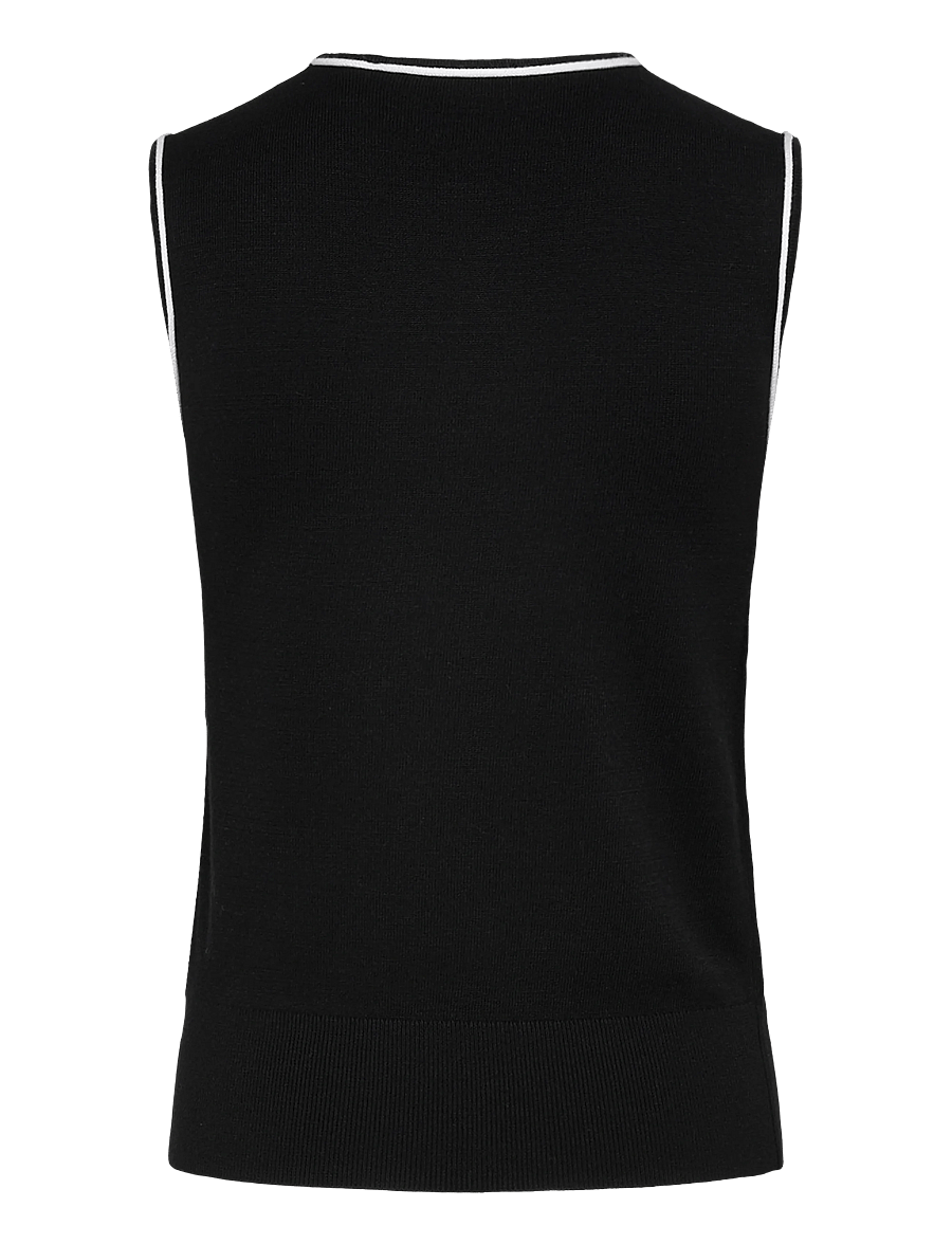 Abacus - Lds Niblick sleeveless - toppar & t-shirts - black - 2