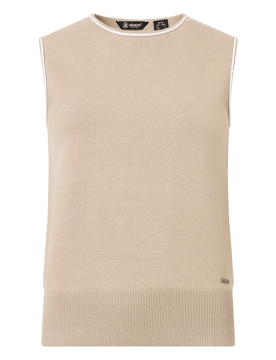 Abacus - Lds Niblick sleeveless - tank tops - lt.sand - 1
