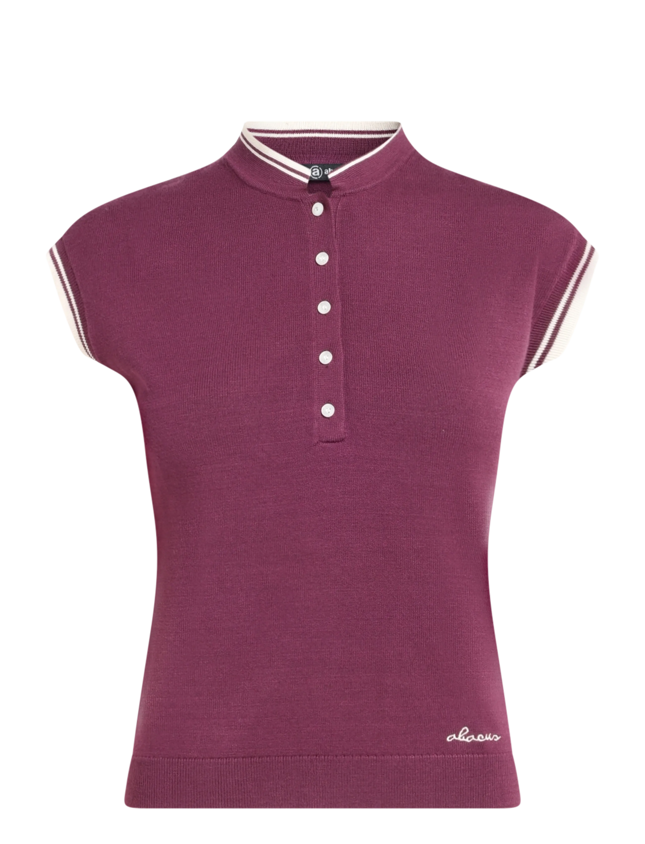 Abacus Lds Niblick cupsleeve - Oberteile & T-Shirts - BEETROOT / burgundy