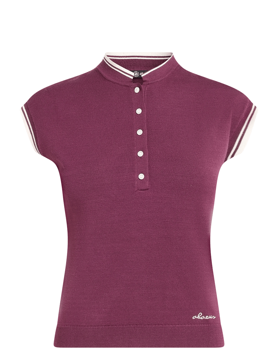 Abacus - Lds Niblick cupsleeve - toppe & t-shirts - beetroot - 1