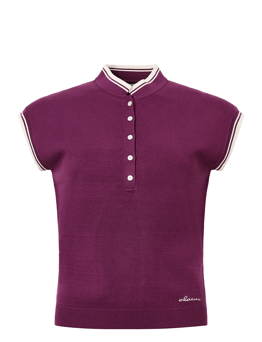 Abacus - Lds Niblick cupsleeve - alussärgid ja t-särgid - beetroot - 1