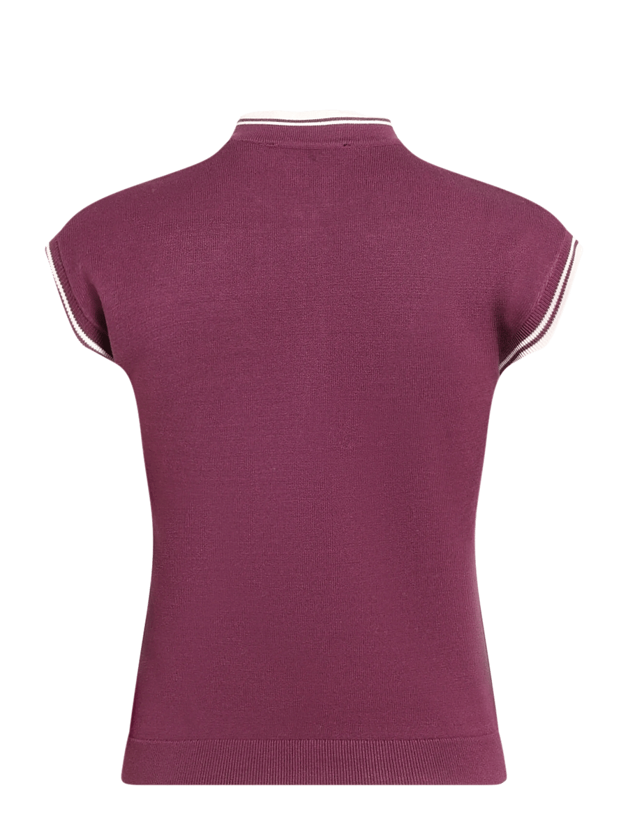 Abacus - Lds Niblick cupsleeve - toppe & t-shirts - beetroot - 2