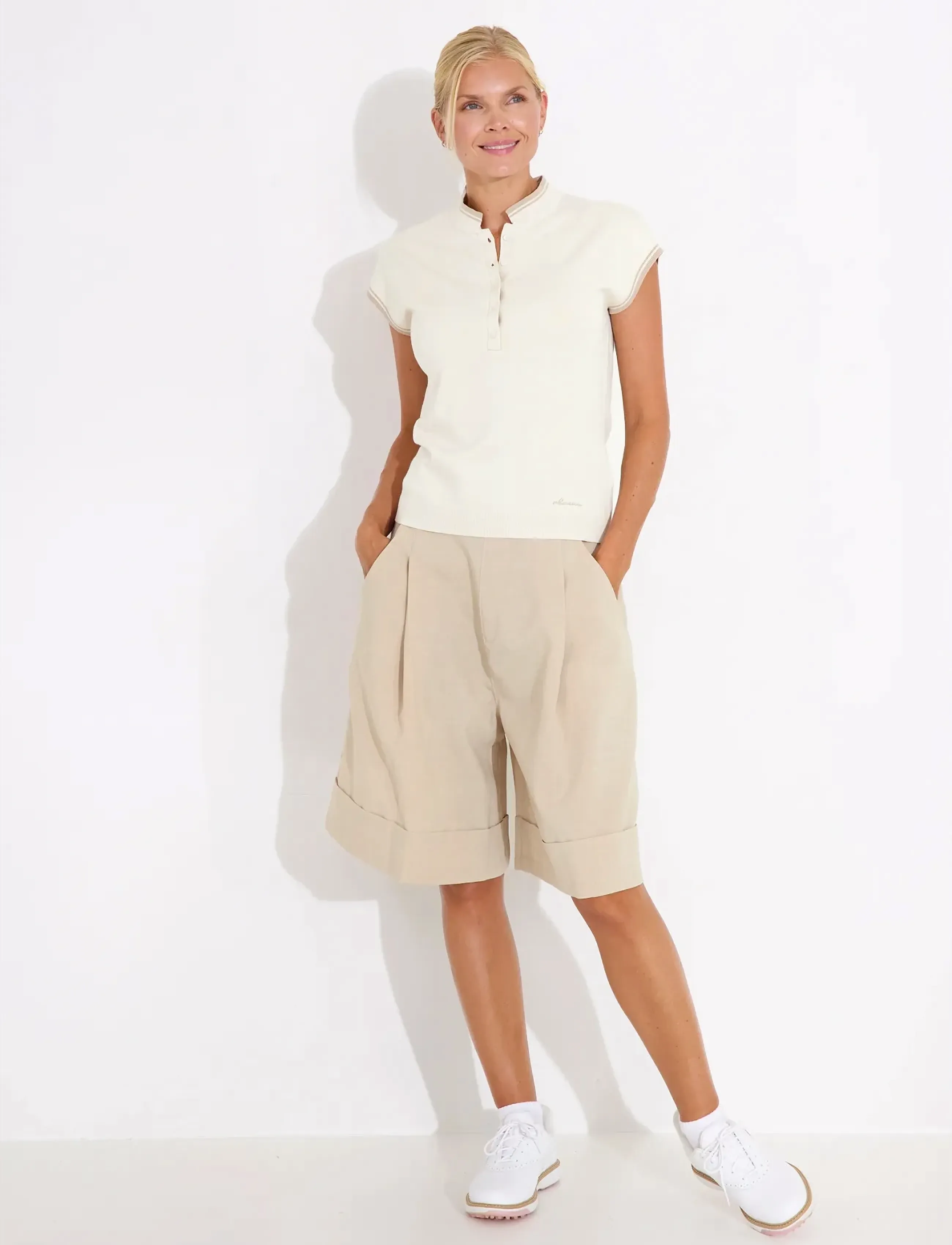 Abacus - Lds Niblick cupsleeve - polos - clam - 4