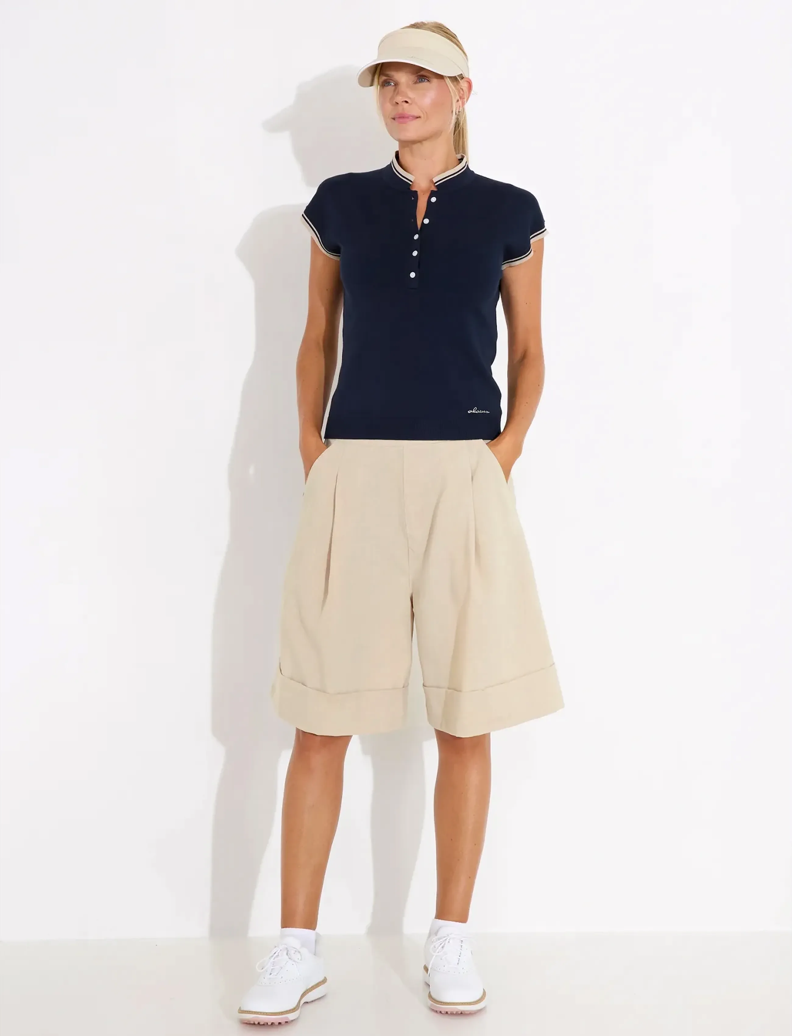 Abacus - Lds Niblick cupsleeve - alussärgid ja t-särgid - navy - 3