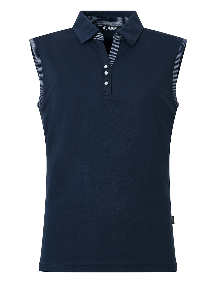 Abacus - Lds Bovey drycool sleeveless - toppar & t-shirts - navy - 1