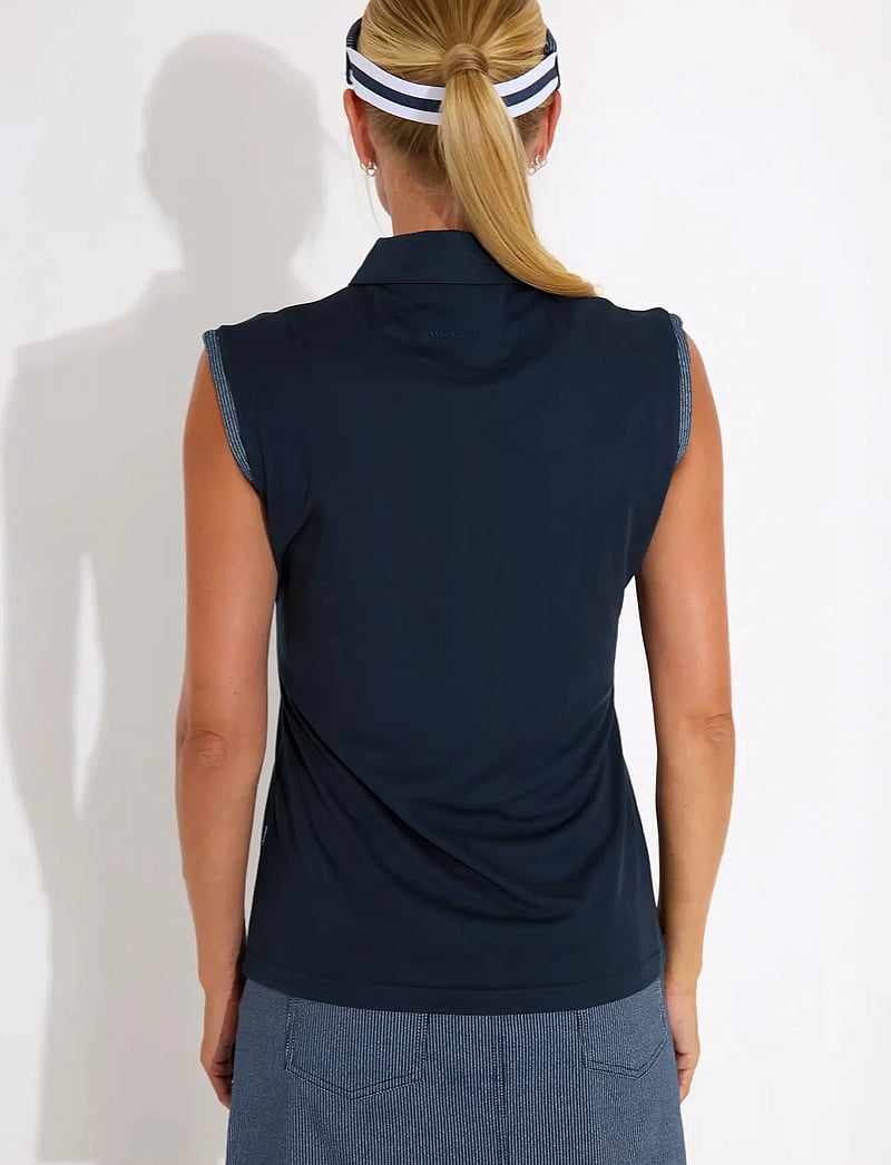 Abacus - Lds Bovey drycool sleeveless - alussärgid ja t-särgid - navy - 2