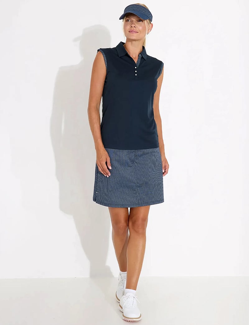Abacus - Lds Bovey drycool sleeveless - alussärgid ja t-särgid - navy - 3