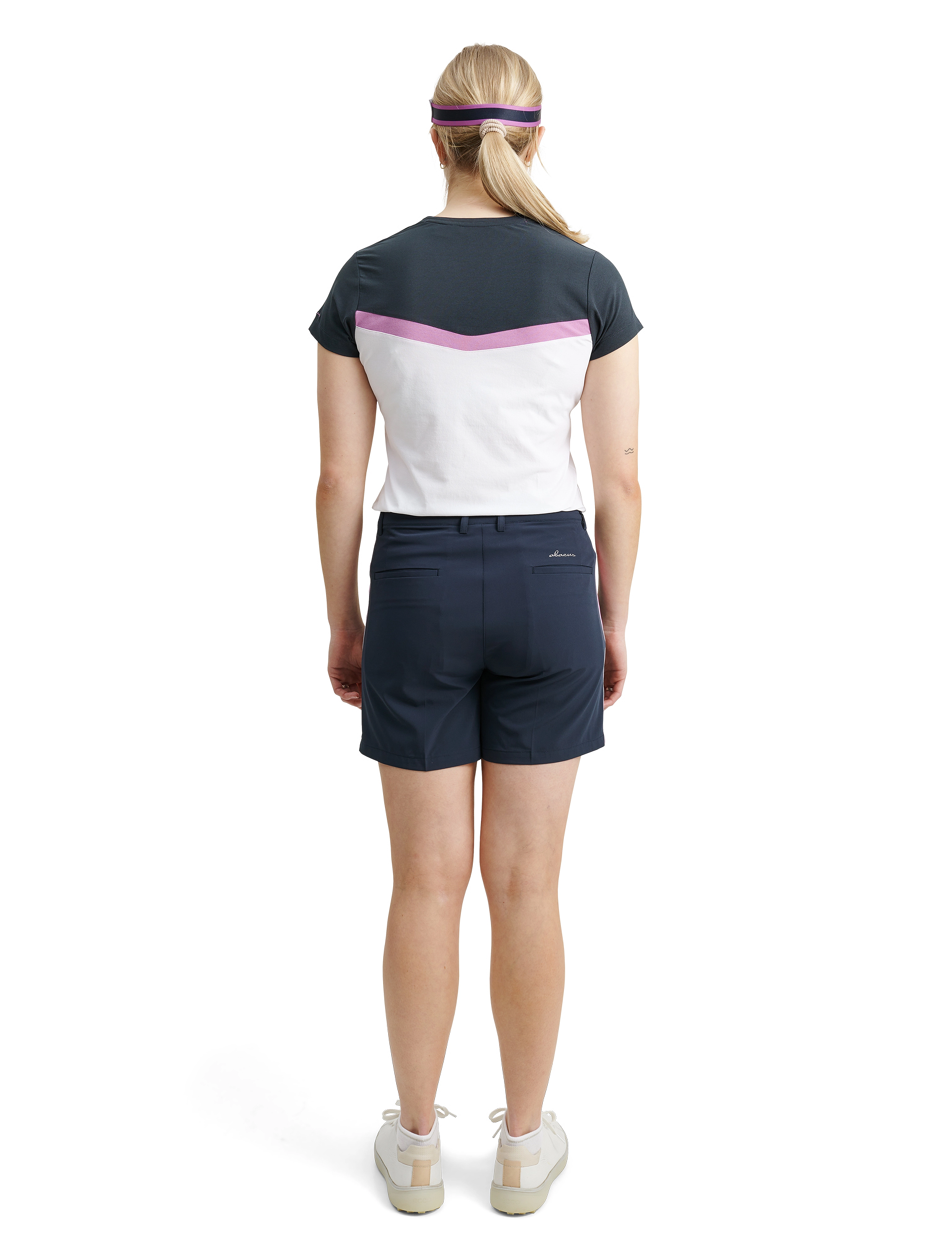 Abacus - Lds Erin cupsleeve - white/iris - 3