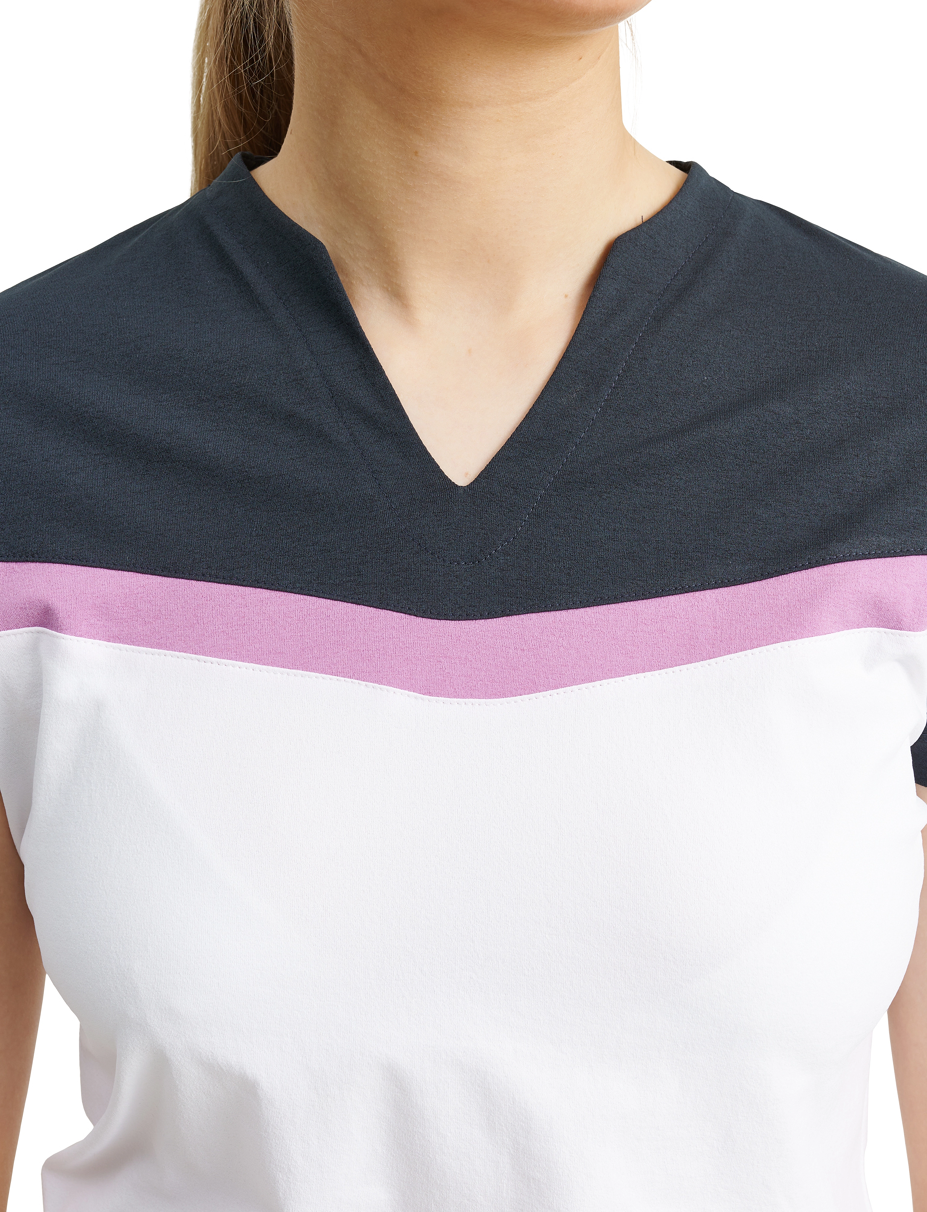 Abacus - Lds Erin cupsleeve - white/iris - 4