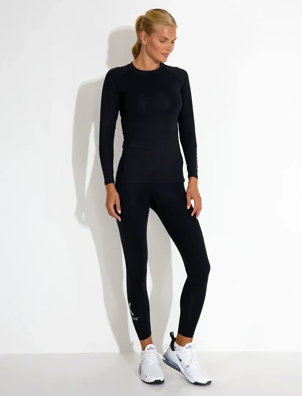 Abacus - Lds Compression top - långärmade tröjor - black - 0