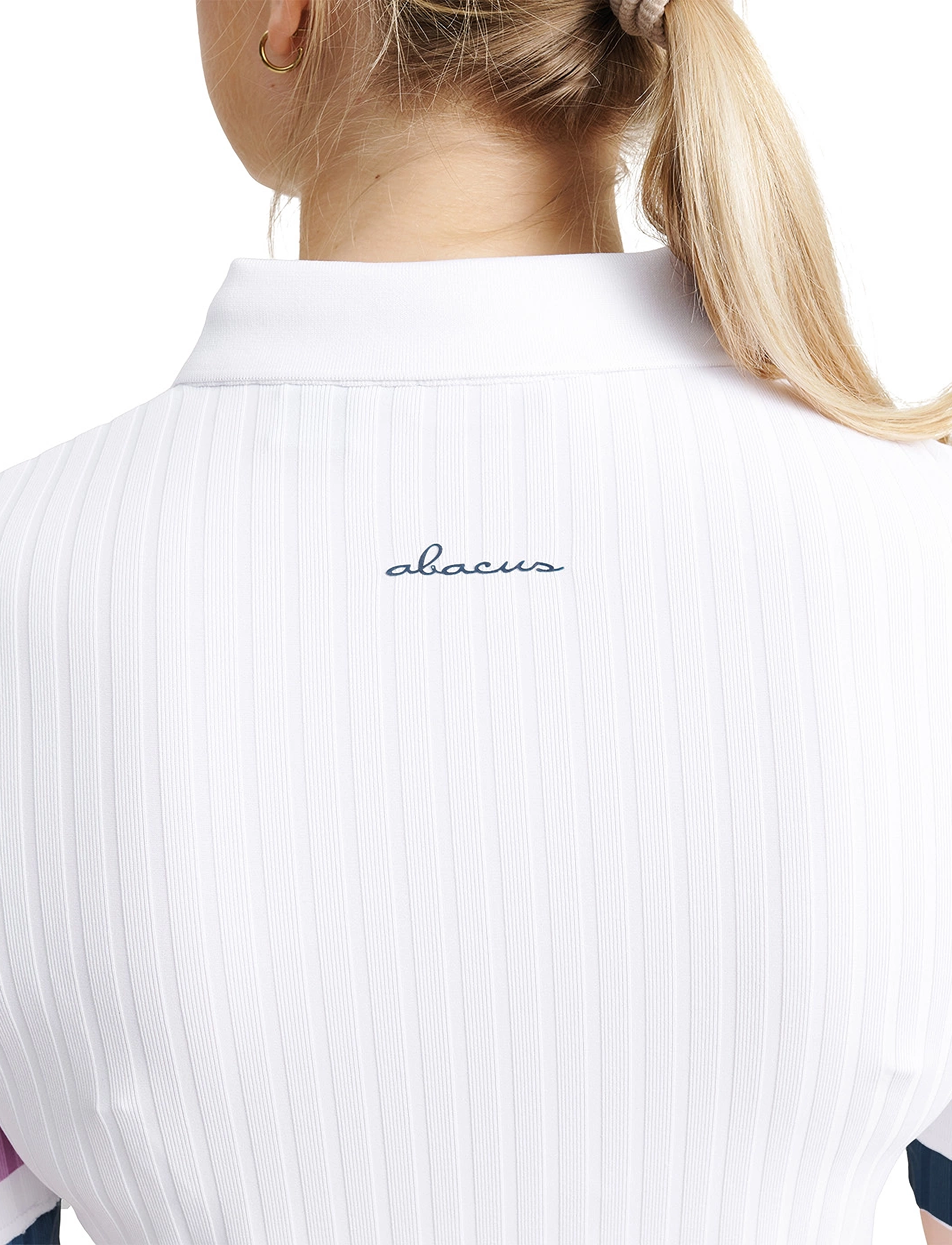 Abacus - Lds Pebble halfsleeve - white/iris - 5