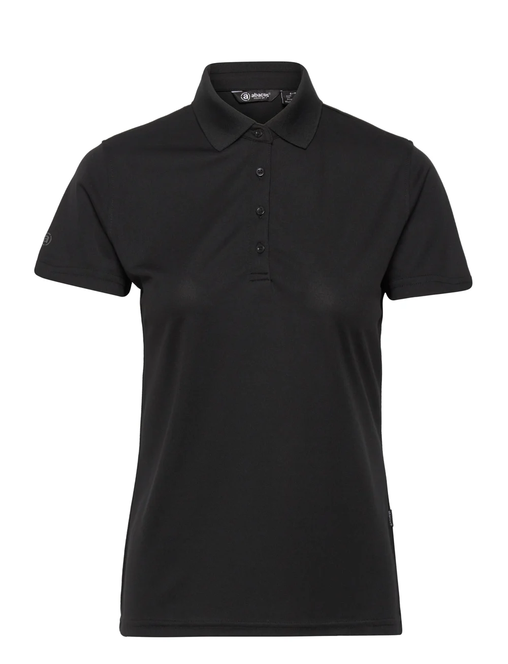 Abacus - Lds Cray drycool polo - toppar & t-shirts - black - 1