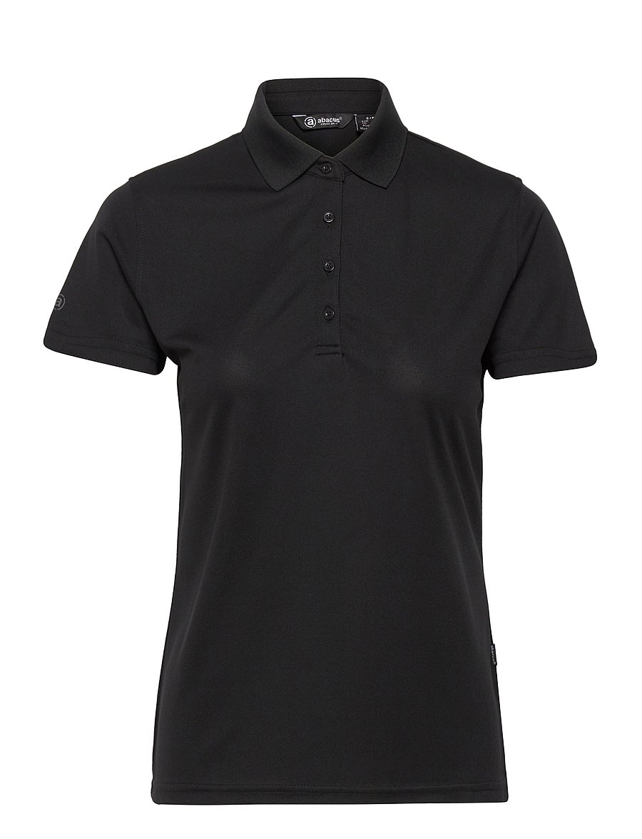 Abacus - Lds Cray drycool polo - oberteile & t-shirts - black - 1