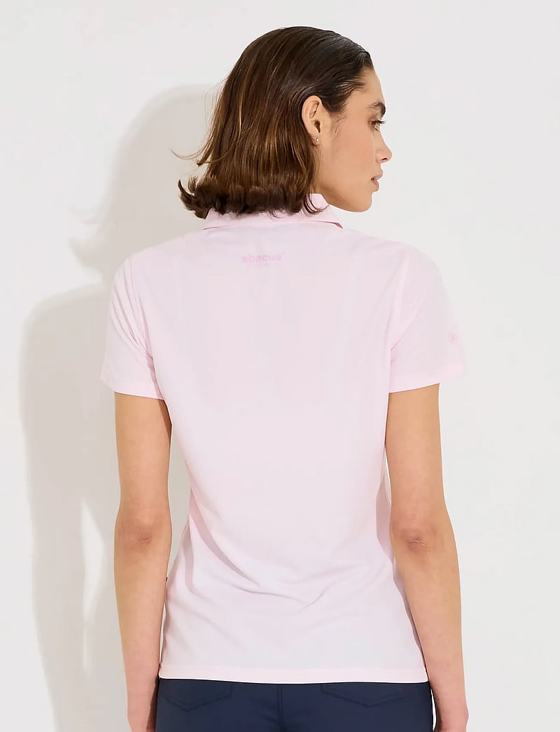 Abacus - Lds Cray drycool polo - toppe & t-shirts - lt.pink - 3