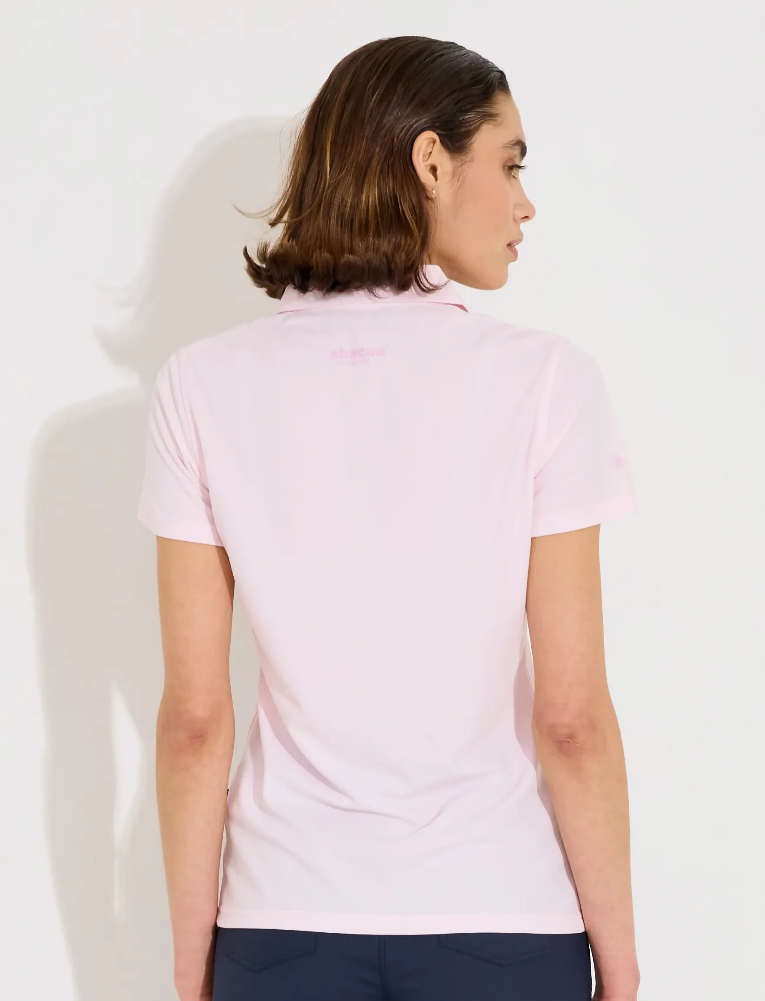 Abacus - Lds Cray drycool polo - toppar & t-shirts - lt.pink - 3