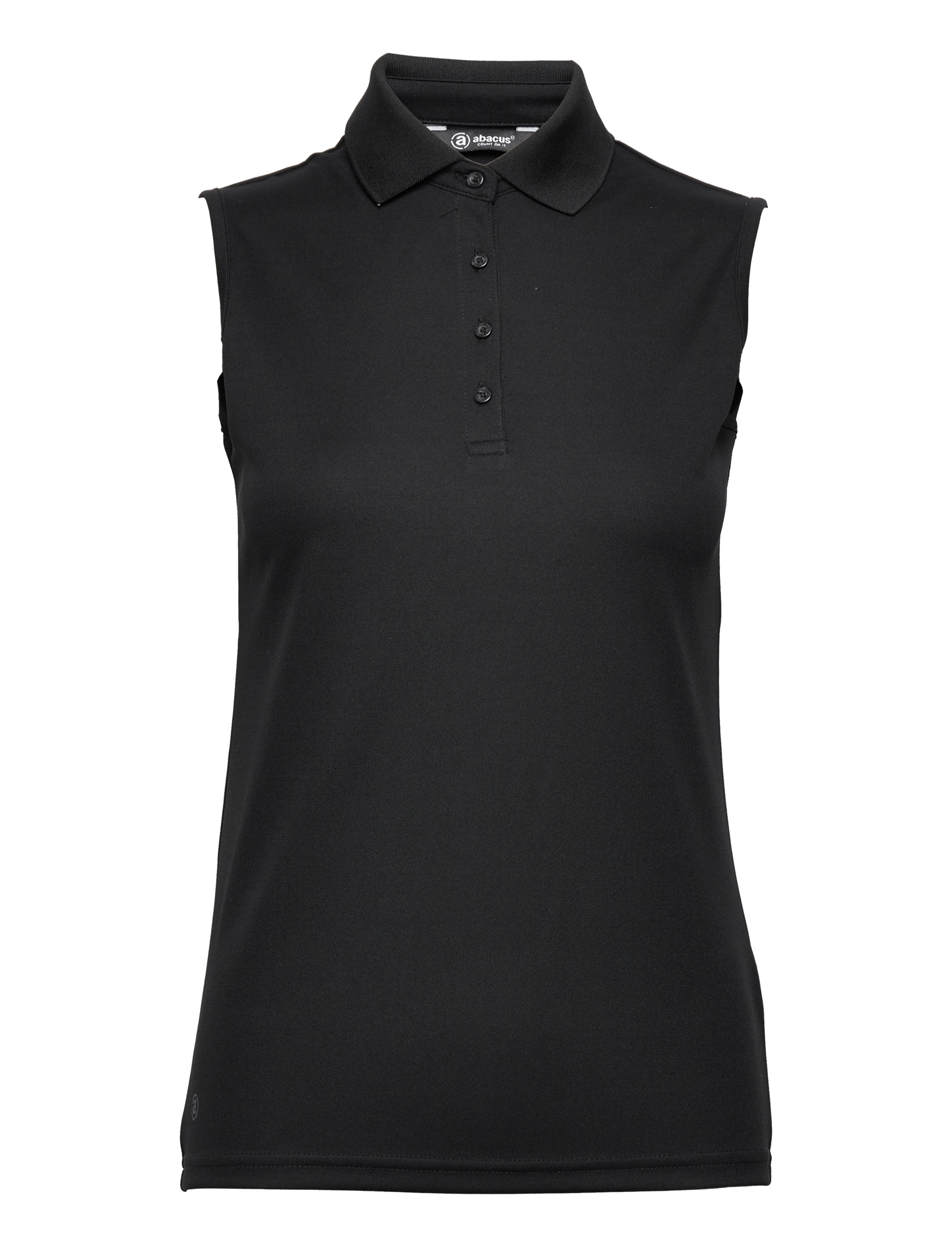 Abacus - Lds Cray drycool sleeveless - alussärgid ja t-särgid - black - 1