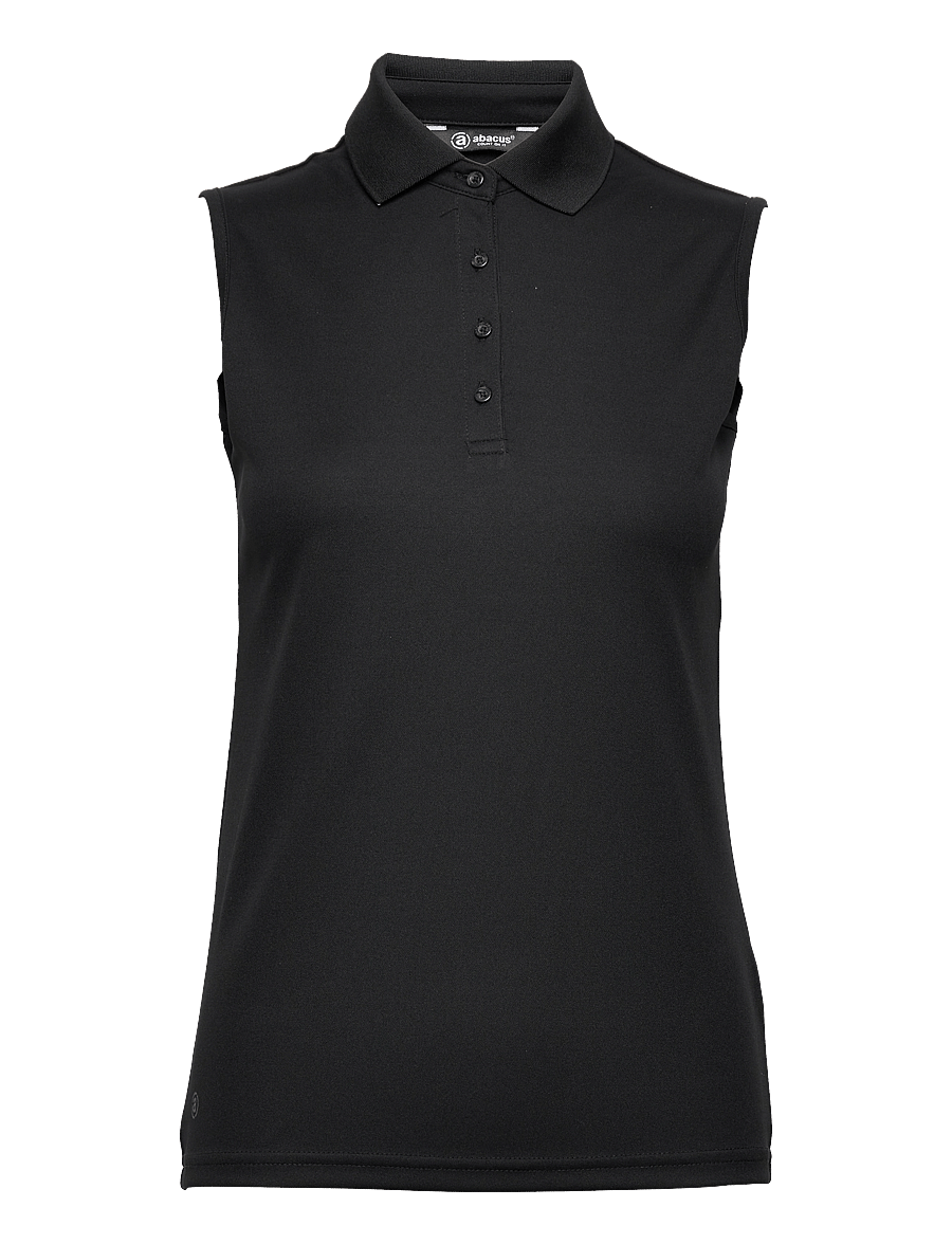 Abacus - Lds Cray drycool sleeveless - oberteile & t-shirts - black - 1