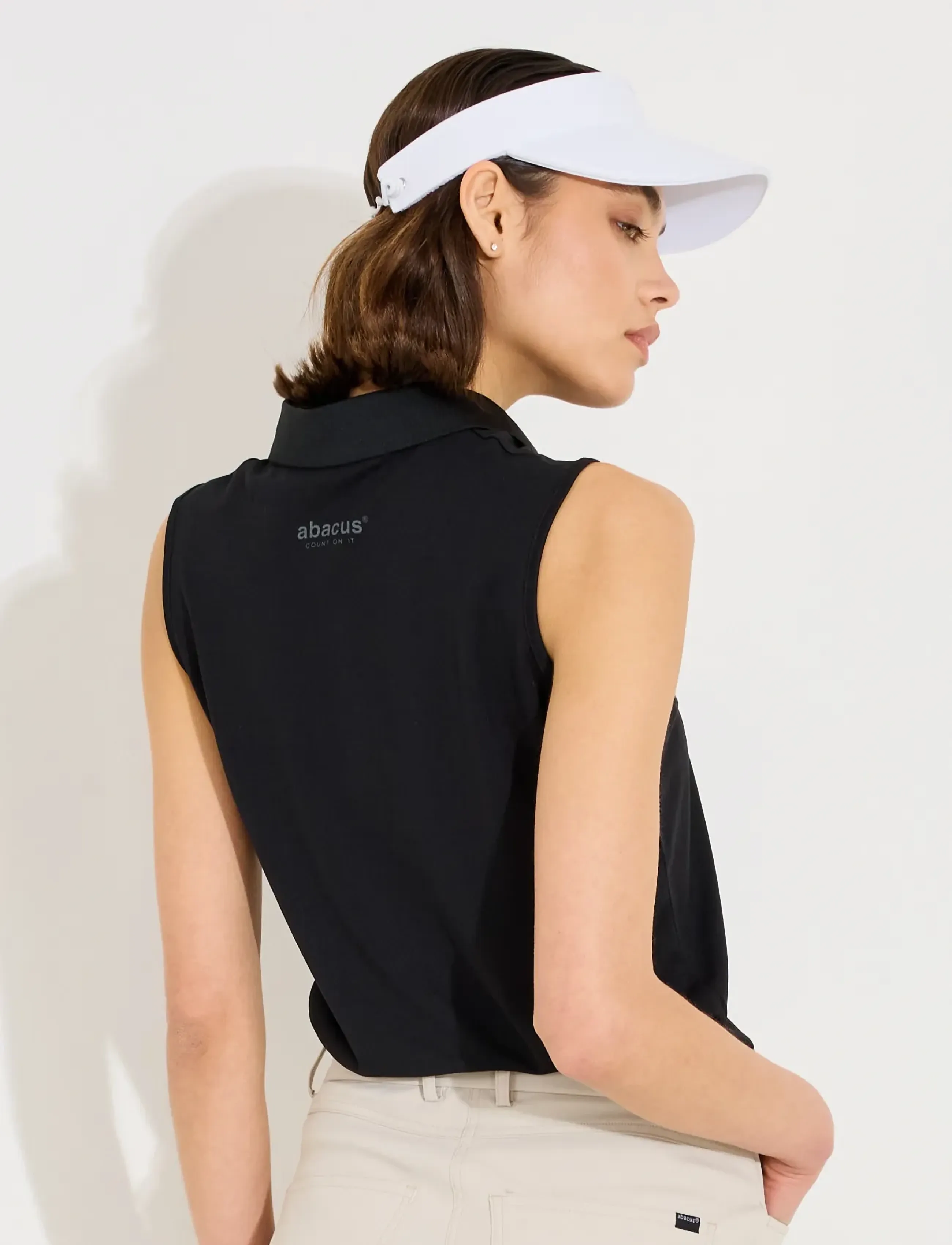 Abacus - Lds Cray drycool sleeveless - oberteile & t-shirts - black - 4