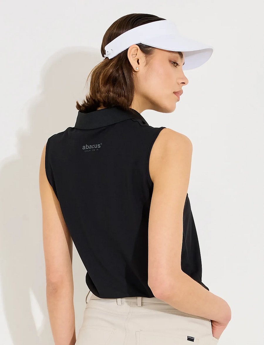 Abacus - Lds Cray drycool sleeveless - oberteile & t-shirts - black - 4