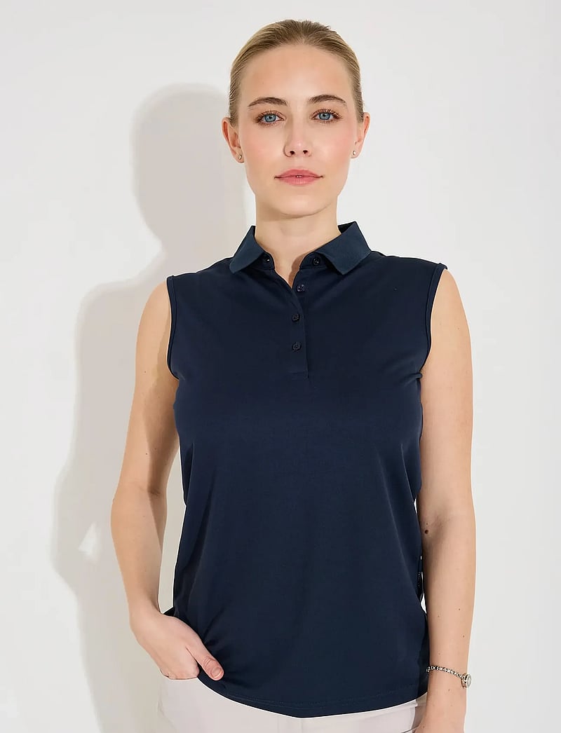 Abacus - Lds Cray drycool sleeveless - alussärgid ja t-särgid - navy - 0
