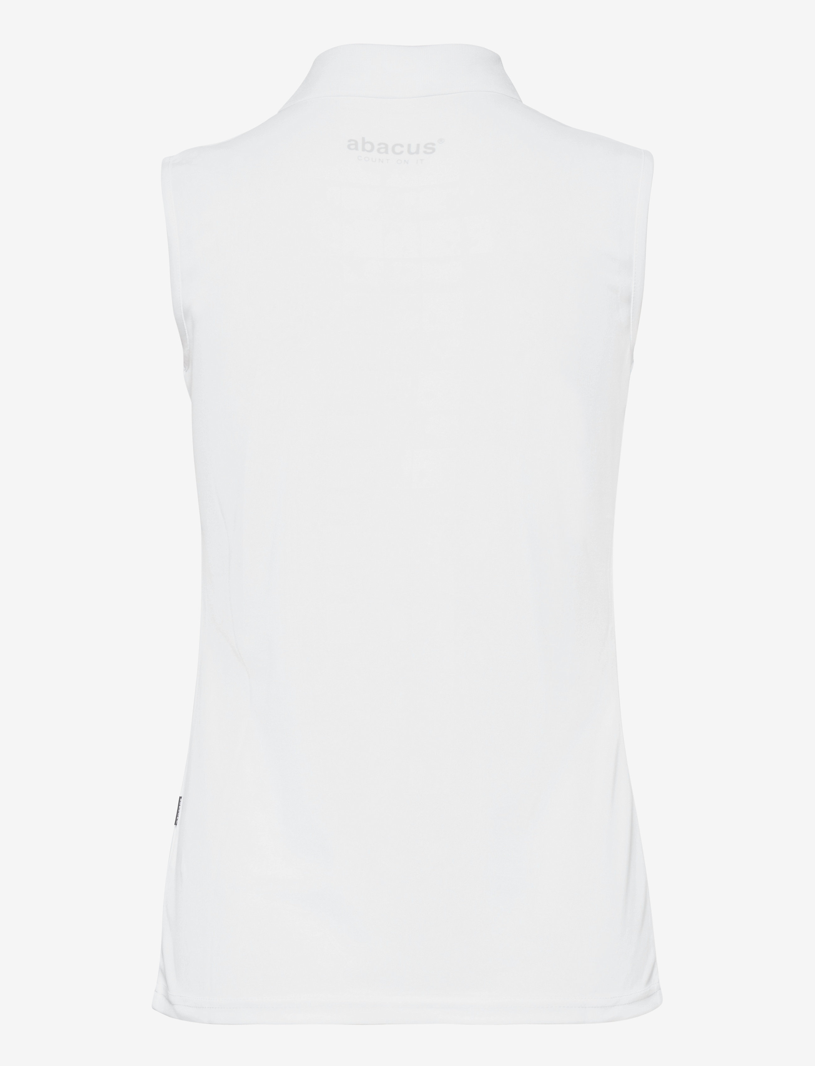Abacus - Lds Cray drycool sleeveless - alussärgid ja t-särgid - white - 2