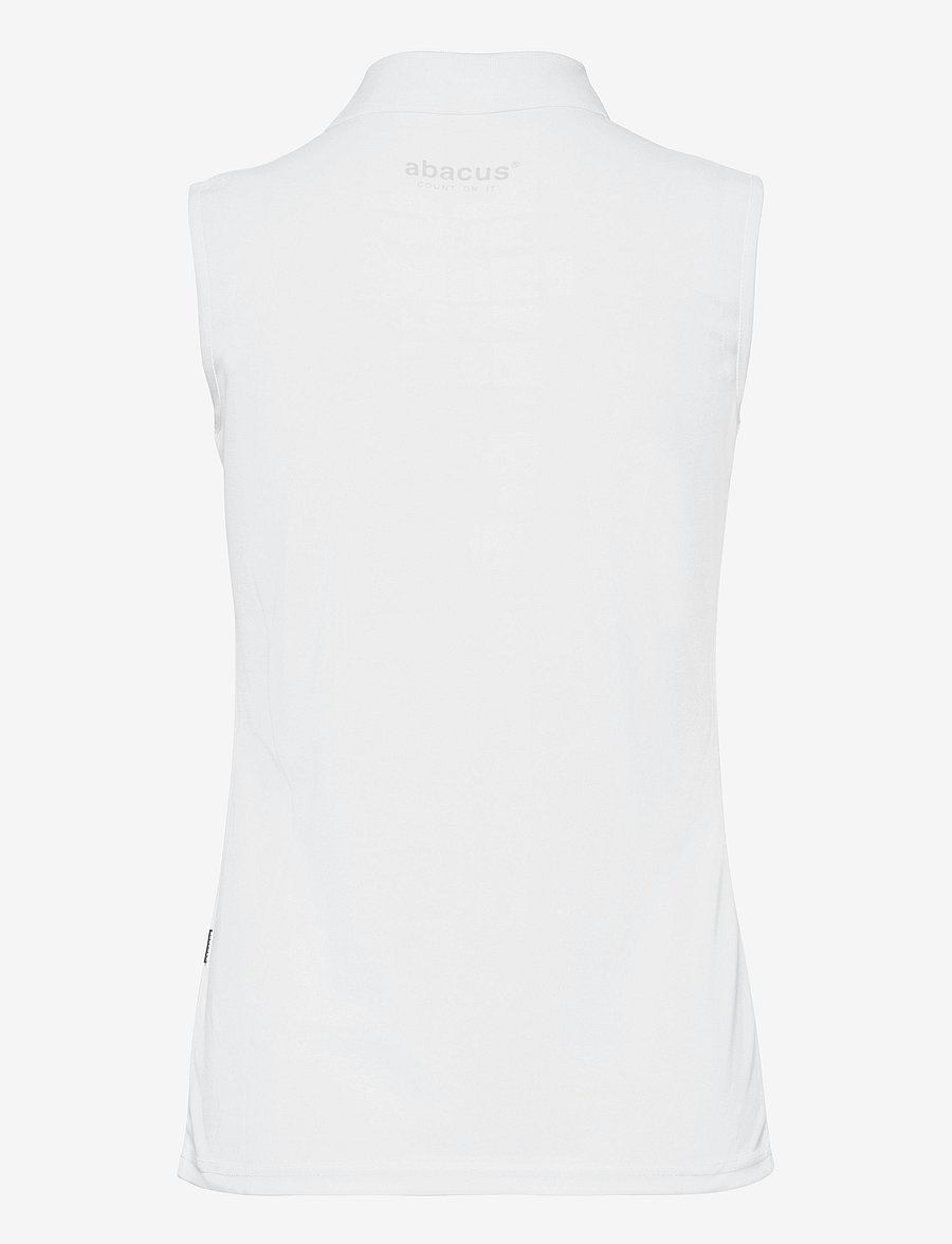 Abacus - Lds Cray drycool sleeveless - alussärgid ja t-särgid - white - 2