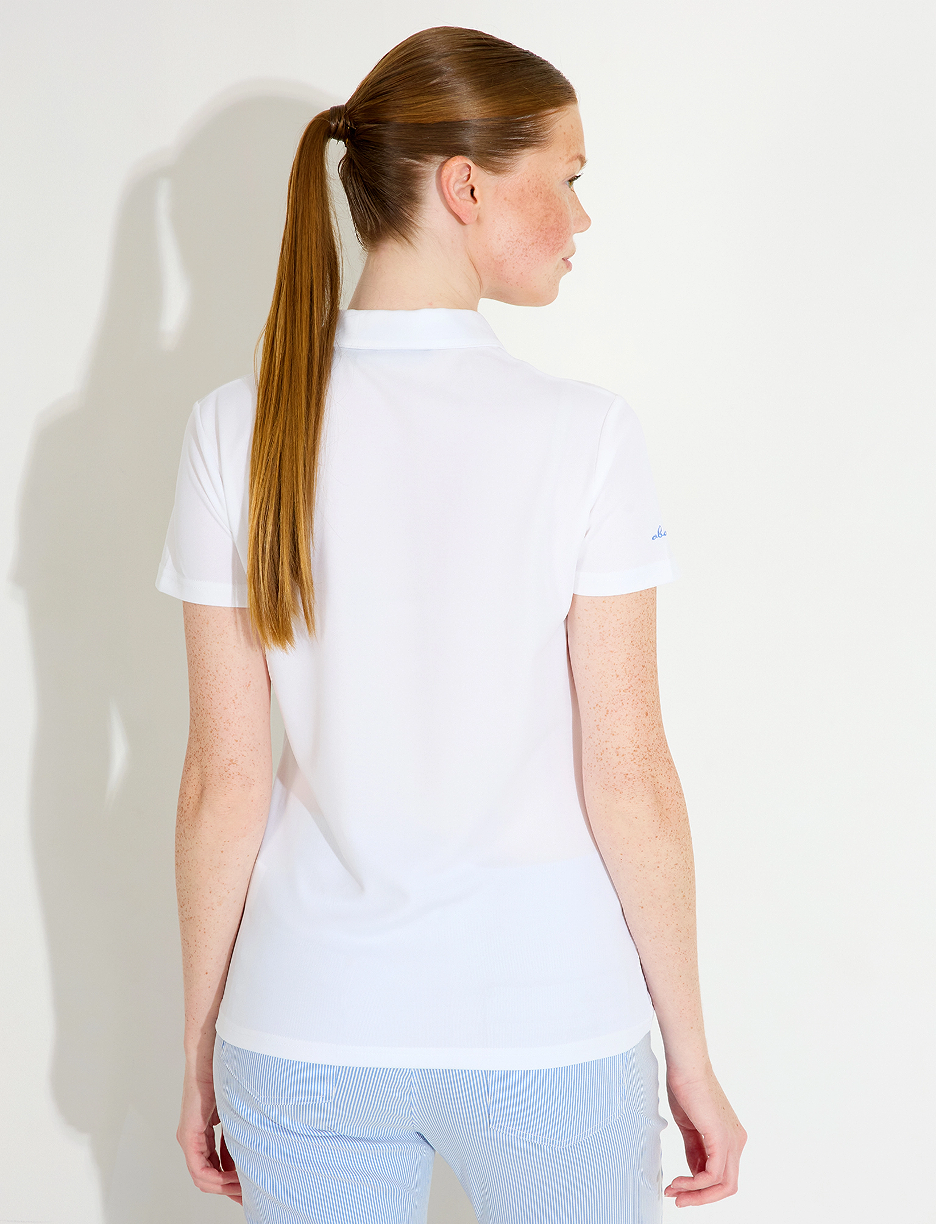Abacus - Lds Bovey drycool polo - sportoberteile - white - 2