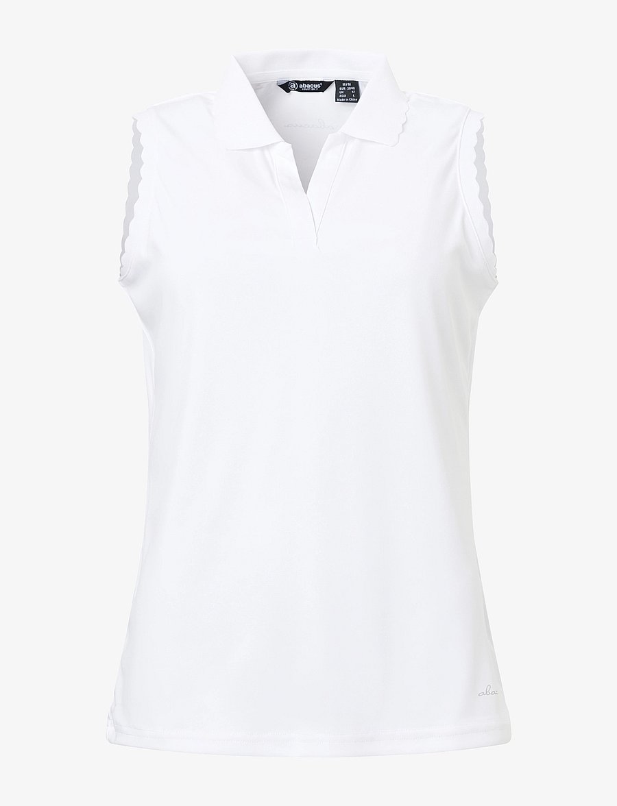 Abacus - Lds Victoria drycool sleeveless - oberteile & t-shirts - white - 1