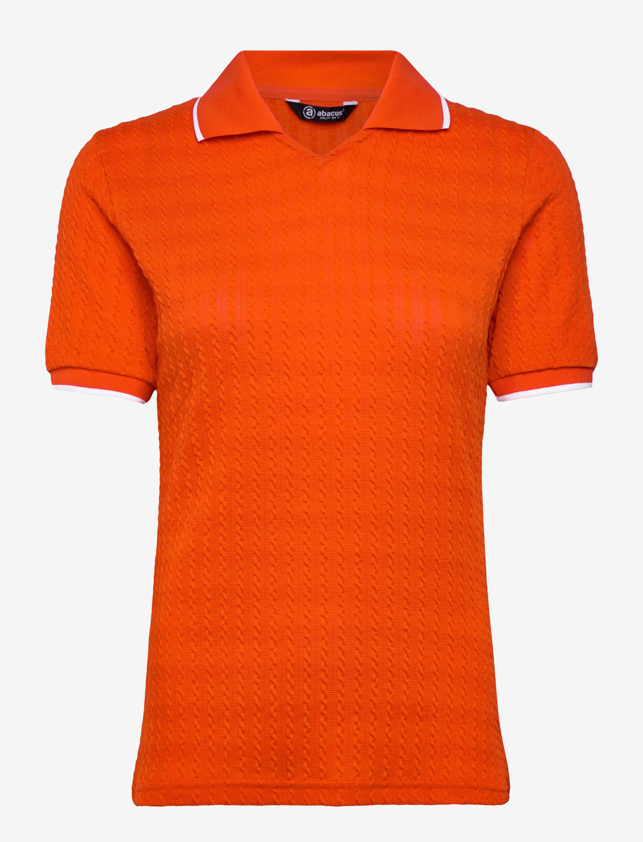 Abacus - Lds Sand halfsleeve - poloer - poppy red - 0