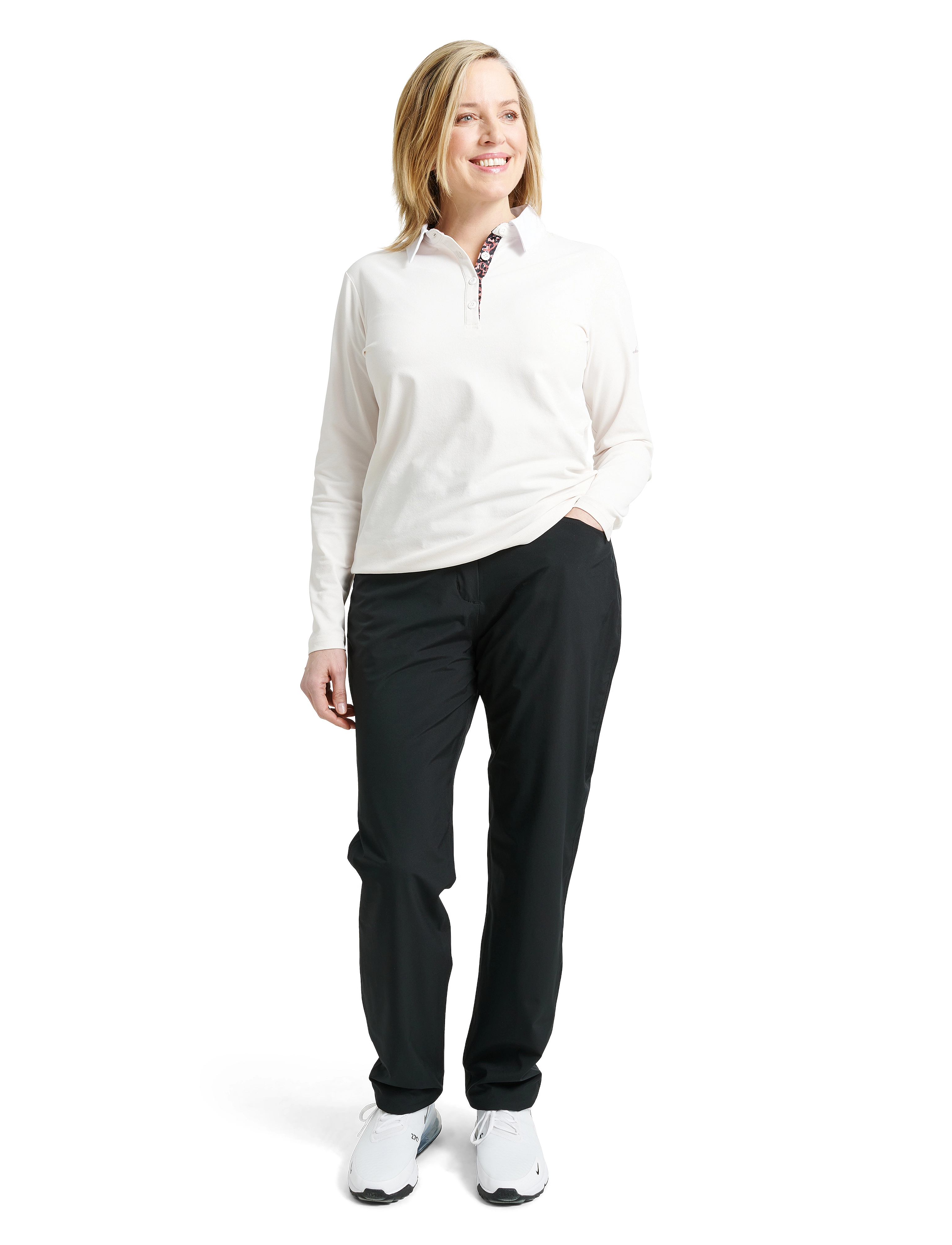 Abacus Lds Killeen Longsleeve, XXL, White, Sports Overdele & T-shirts > Sport Polos, Dame