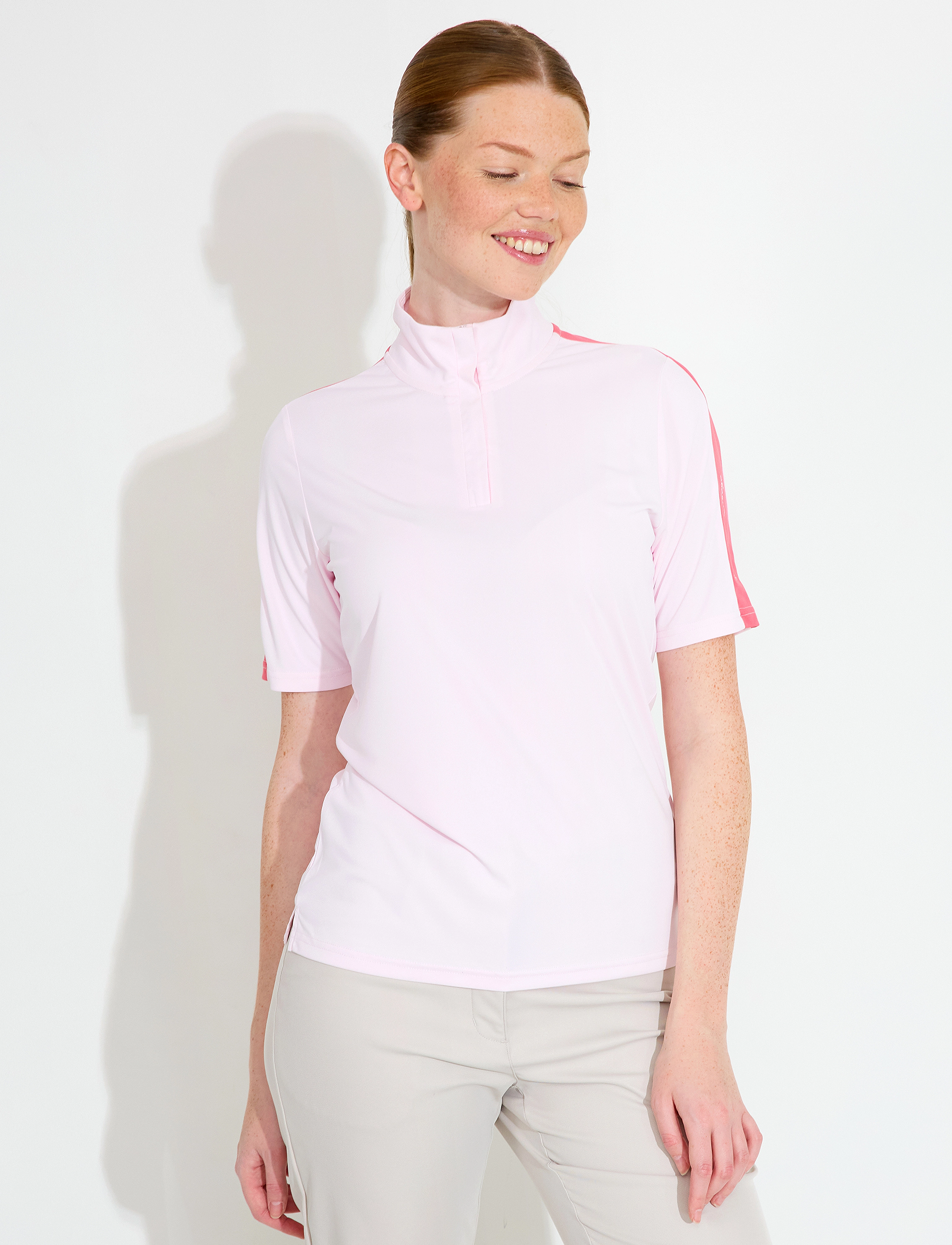 Abacus Lds Aloha UV halfsleeve - T-shirts & Toppar - LT.PINK / pink/rose