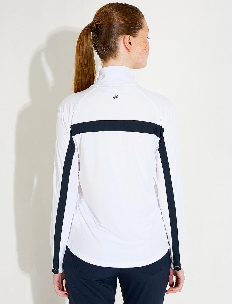 Abacus - Lds Aloha UV longsleeve - longsleeved tops - white/navy - 2
