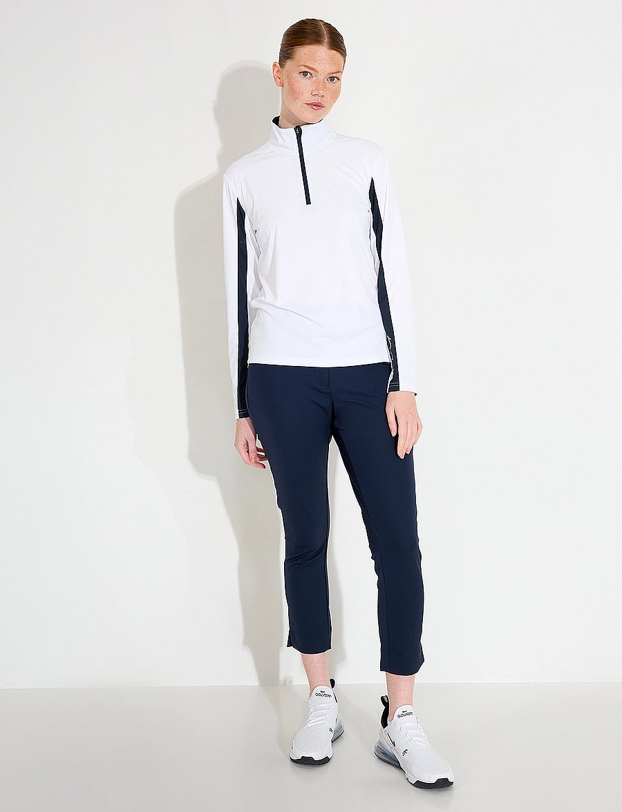 Abacus - Lds Aloha UV longsleeve - longsleeved tops - white/navy - 3