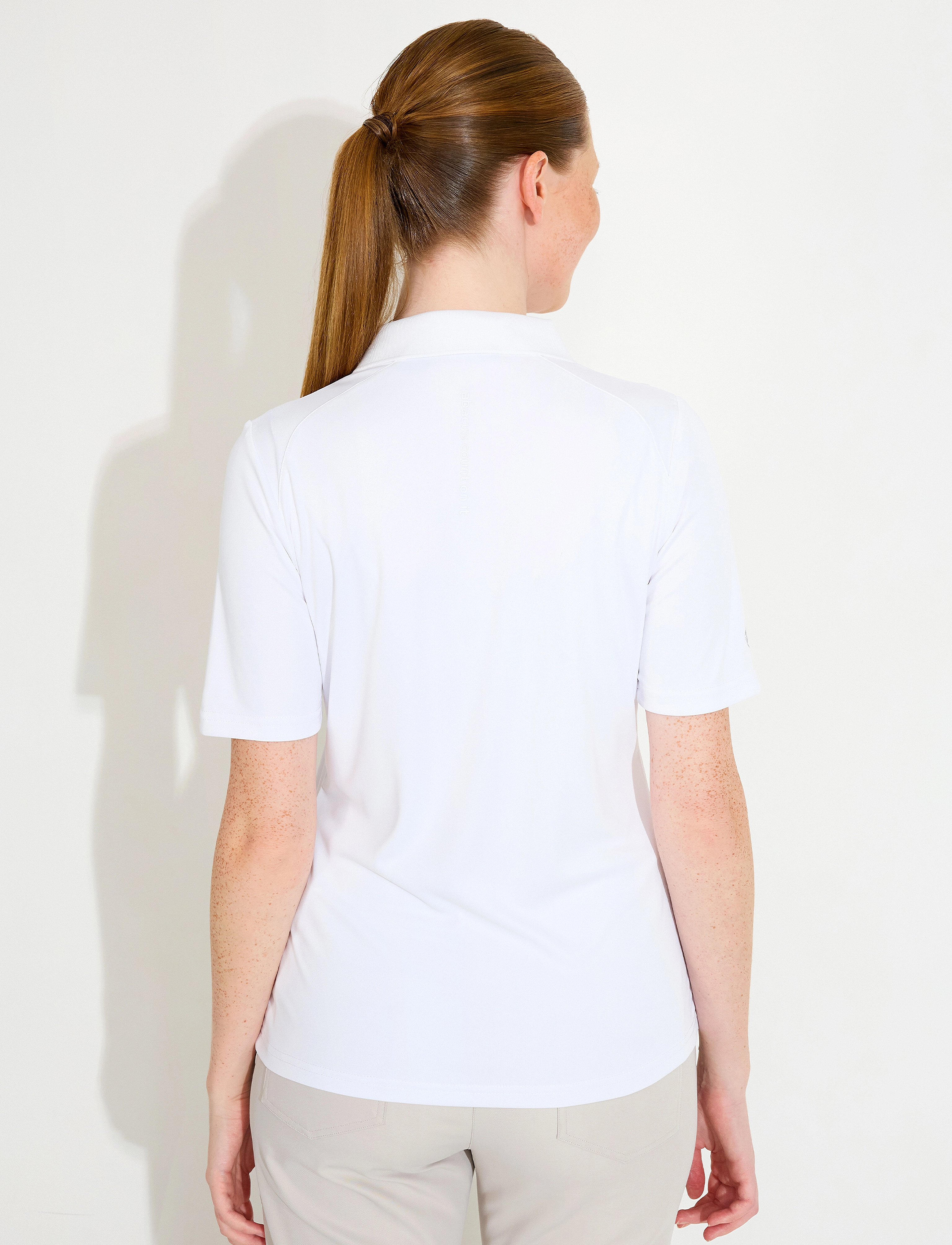 Abacus - Lds Hammel recycled halfsleeve - pikeepaidat - white - 2